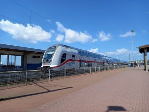 Der Bahnhof an der Norddeicher Mole